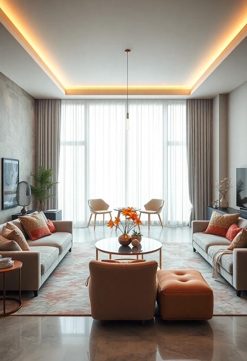 Understated‌ Glamour: Choose subtle metallic accents, soft palettes, and simple shapes to achieve a refined look that isn’t overly ostentatious