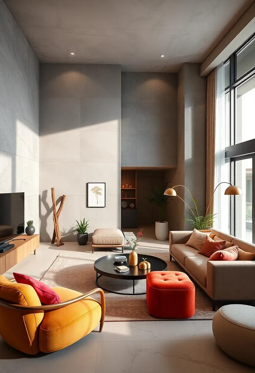 Whimsical⁣ Retreat: Play⁤ with unexpected shapes, vibrant colors, and playful accessories ⁢to create⁤ a cozy yet⁢ fun living⁣ space ‌that stands out