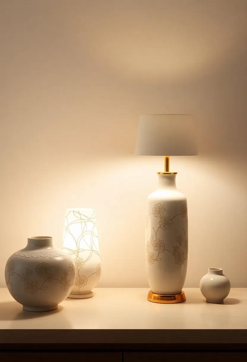Classy ‌Ceramic: Elegantly glazed ceramic lamps accentuated by delicate patterns, adding​ a⁢ touch of sophistication and character to ‌traditional settings