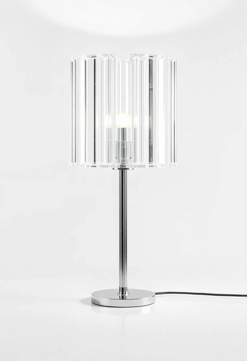 The Crystal Elegance: ⁤A stunning combination of crystal prisms and a ⁤sleek ⁢metallic base that refracts light⁢ beautifully, ⁤adding an‌ elegant touch to any room
