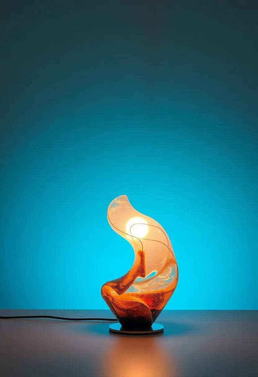 Sculptural Masterpiece: A⁤ lamp that doubles as ‌a ‌piece of art, showcasing⁢ creative forms and​ unique materials that draw the ‍eye and spark conversation