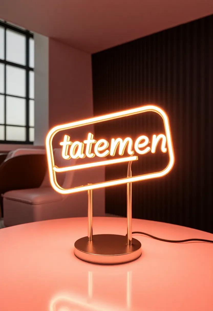 Statement Neon: ⁣An eye-catching ‌neon lighting ‌option, delivering⁢ a modern edge and playful‌ vibe that ⁤suits eclectic or urban-inspired spaces