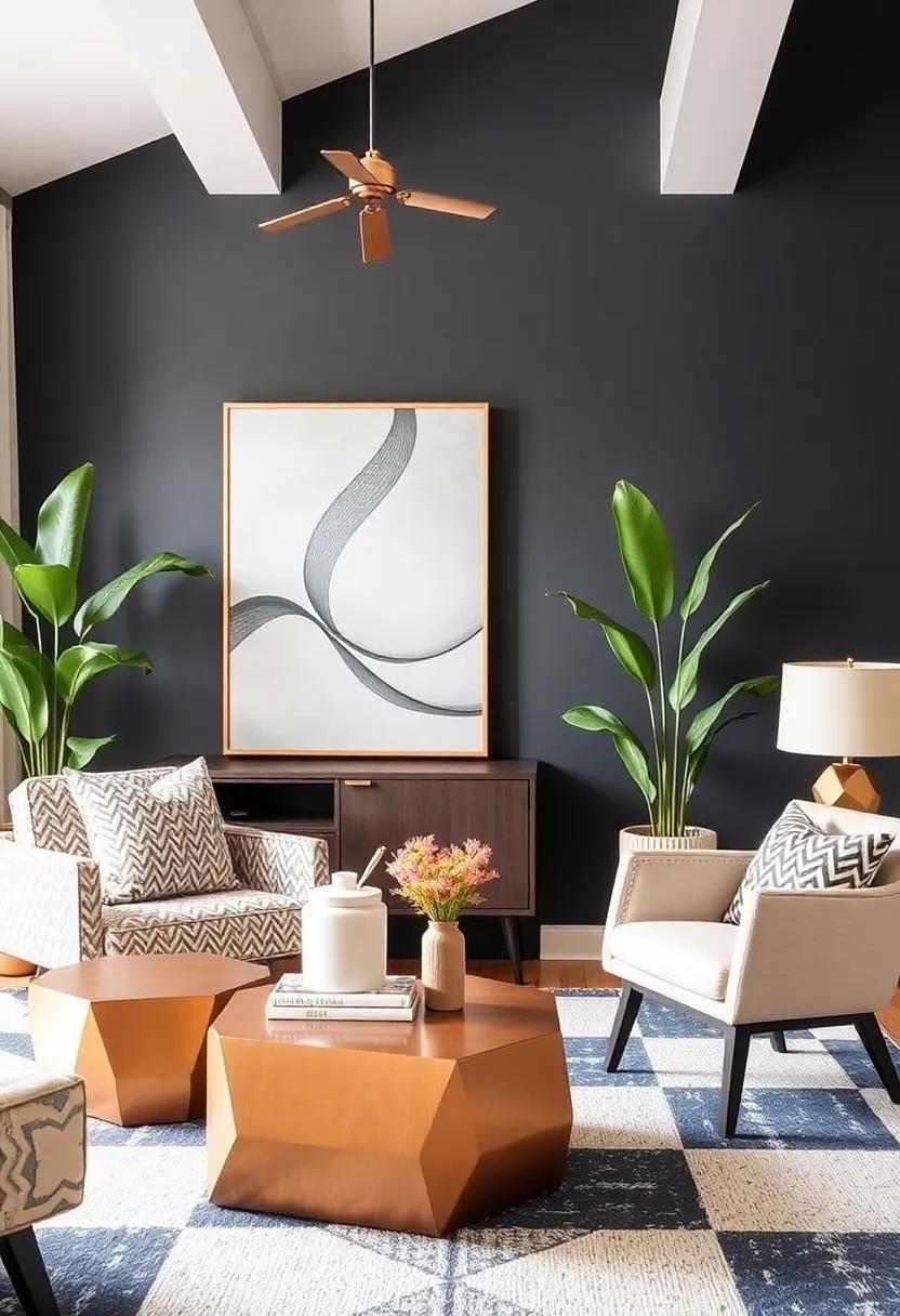Incorporate‌ Geometric Shapes: ‌Use geometric forms‍ in furniture and decor to add‍ interest without overwhelming the​ space, contributing to a modern look