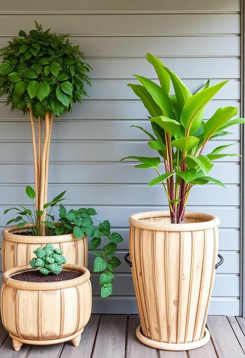 Incorporate Natural Materials: Choose wooden or rattan planters that resonate with a vintage aesthetic for ⁣a seamless‌ integration