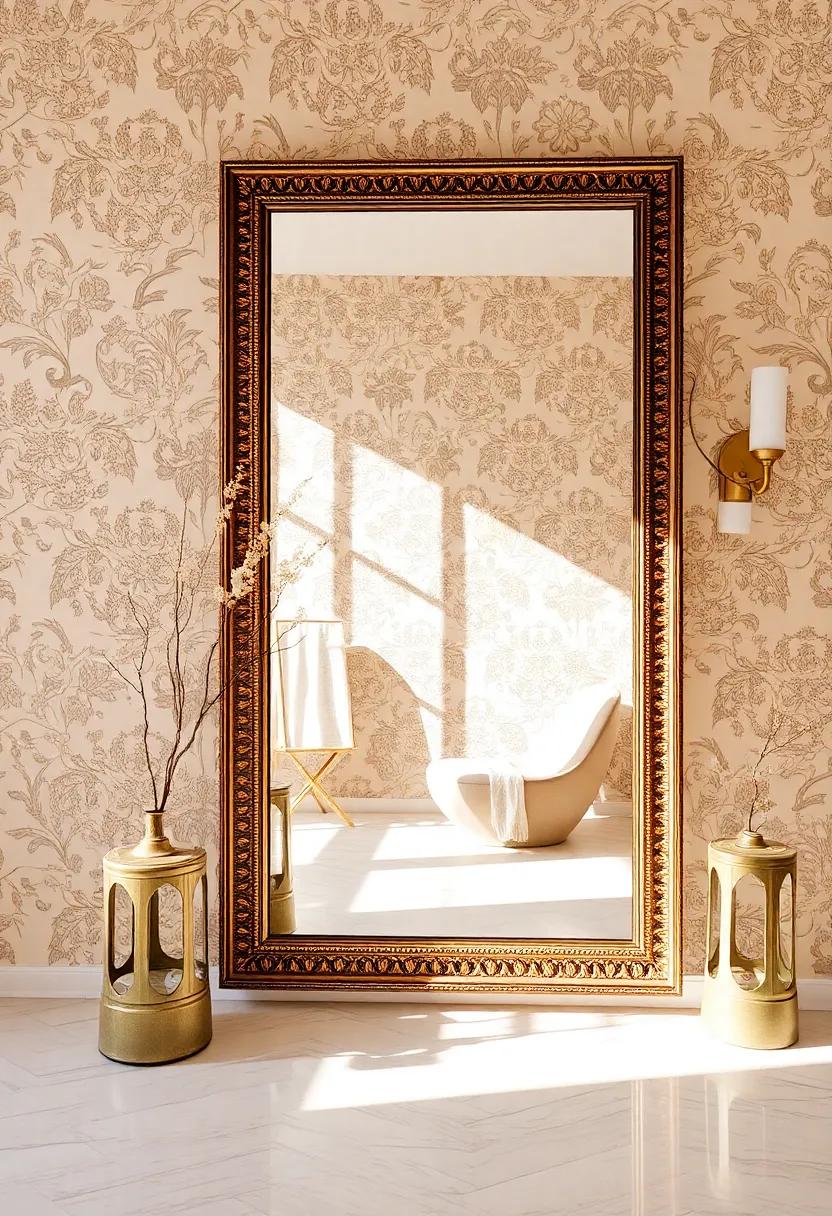 Incorporate a Plentiful Mirror: Use a large, strategically placed mirror to reflect light⁤ and create the illusion of more space, ⁢contributing ‍to a serene environment