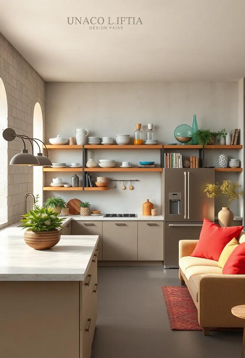 Embrace ‍Open Shelving: Showcase ⁢your favorite dishes ⁢and cookbooks while making your kitchen feel airy and inviting