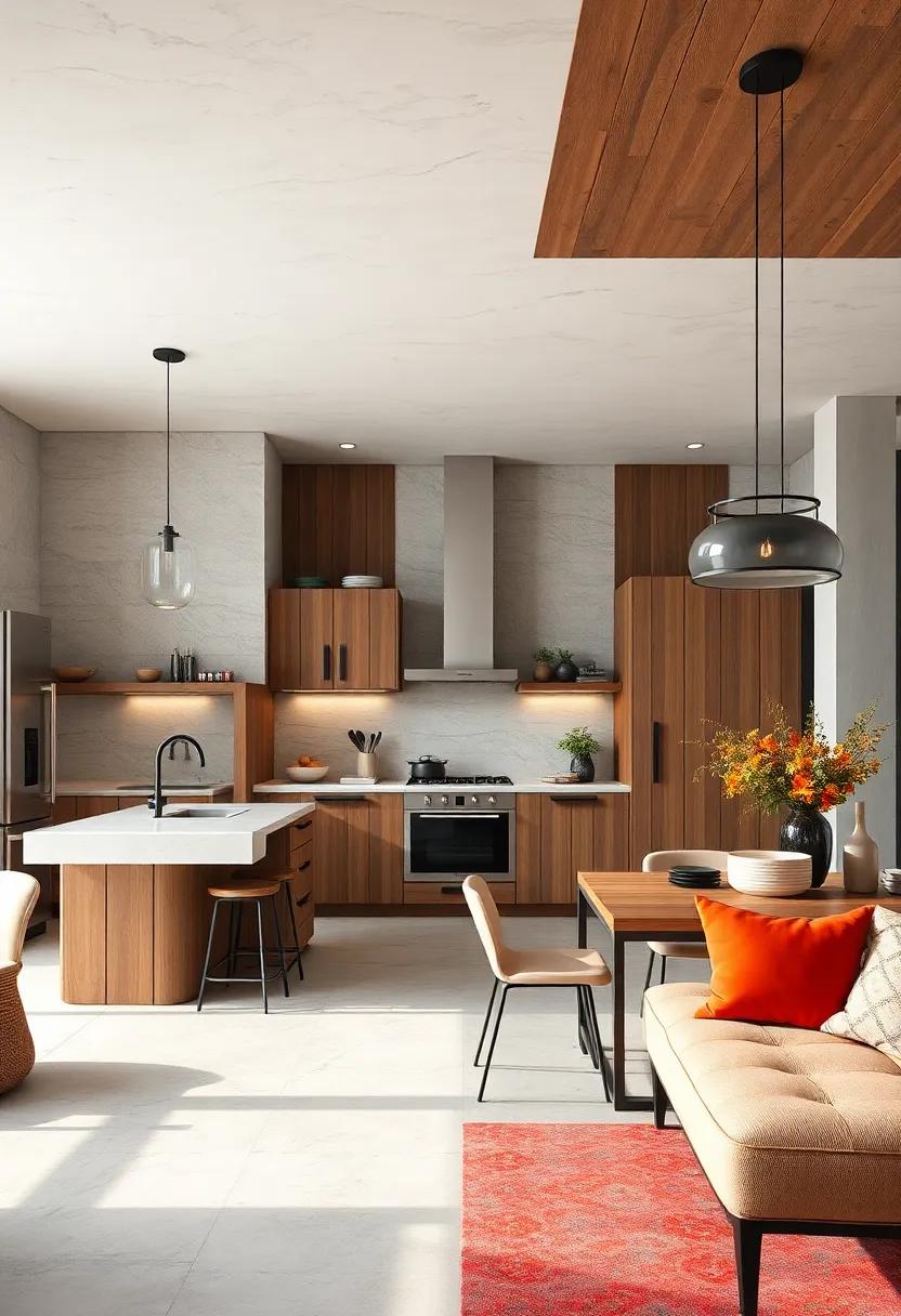 Layer Textures: Mix⁣ materials like ​wood, metal, ⁤and stone to ⁤create a visually ‌interesting and warm‌ kitchen environment