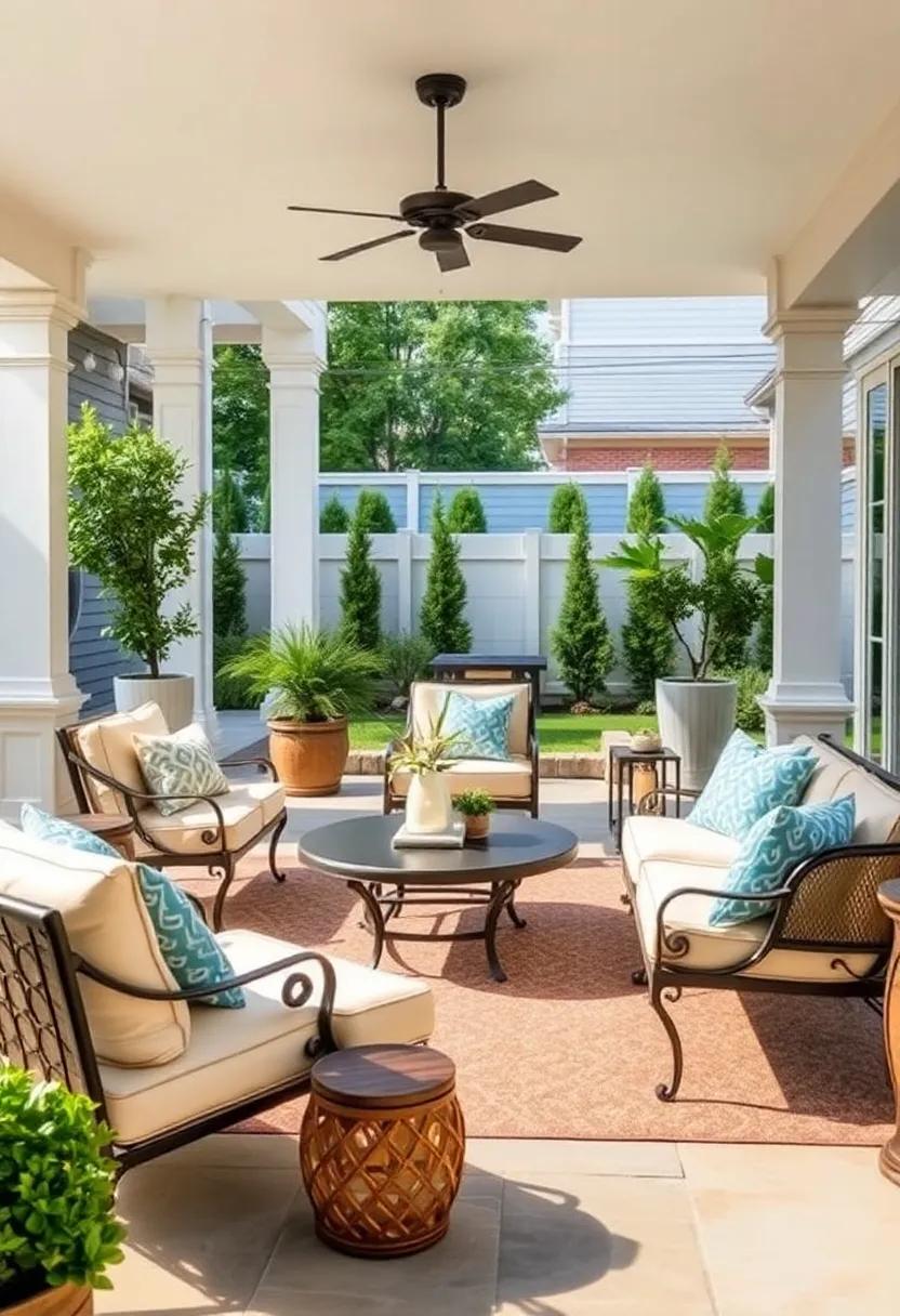 Timeless Elegance: Classic wrought iron furnishings paired ⁤with lush fabrics and gentle lighting create a ‌sophisticated retreat suitable for any⁢ occasion