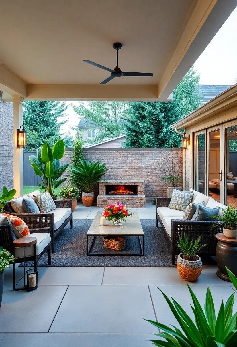 Tropical Retreat: Vibrant colors, oversized palm plants, and⁤ a thatched-roof bar conjure a vacation vibe right in your backyard, ideal for entertaining friends