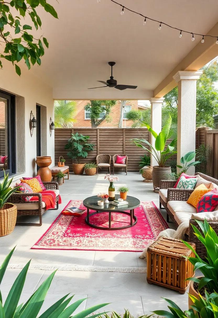 Eclectic Bohemian: A‌ mix of colorful textiles,patterned rugs,and mismatched furniture ‍pieces ‍create a relaxed vibe,welcoming spontaneity and creativity