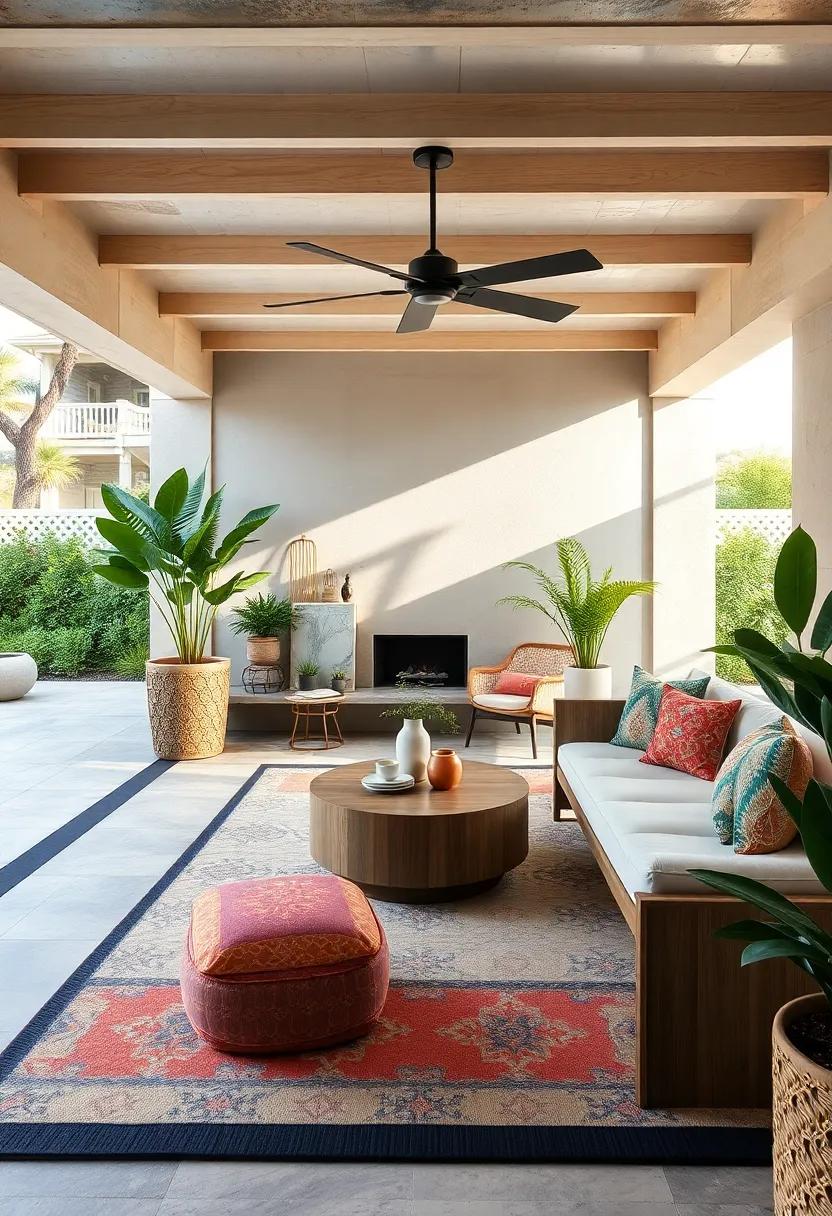 Artful Alchemy: Hand-painted tiles⁣ and vibrant cushions come together ‌to ‍create an ​artistic space that invites relaxation ⁣and ⁤inspiration