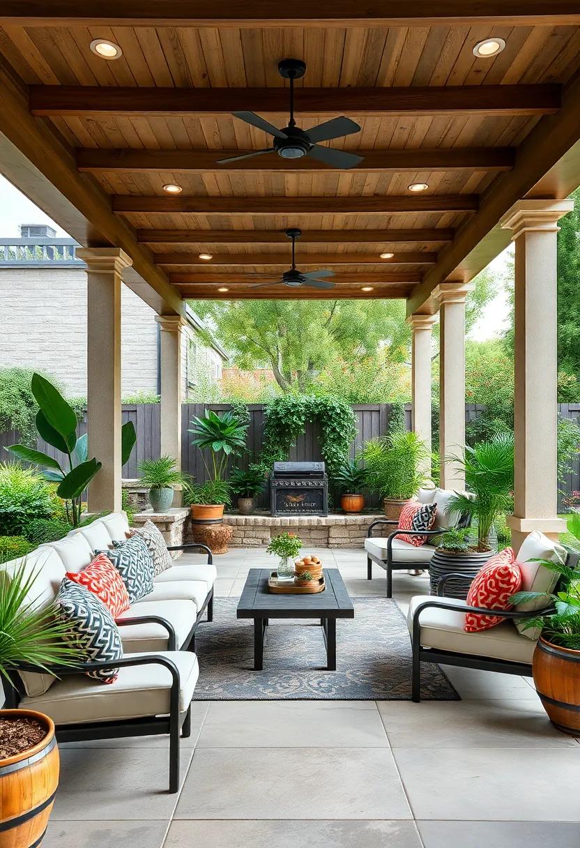 Wildlife Sanctuary: Thoughtfully placed bird feeders,native​ plants,and cozy spots invite local wildlife,making this patio a sanctuary for ​nature lovers