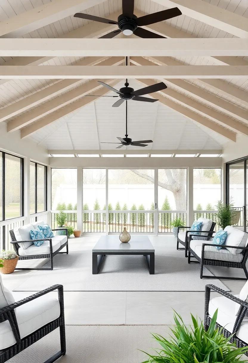 Elegant Large Screened Porches Enhancing‌ Outdoor Living Spaces⁢ with ⁤Stylish Design
