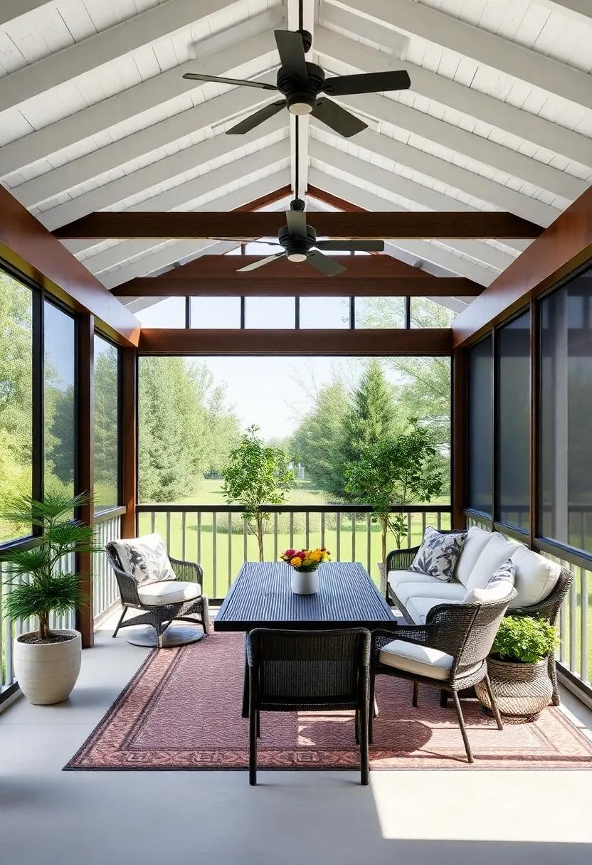 Spacious Screened Porch Layouts⁣ that Embrace ⁣Comfort and Functionality