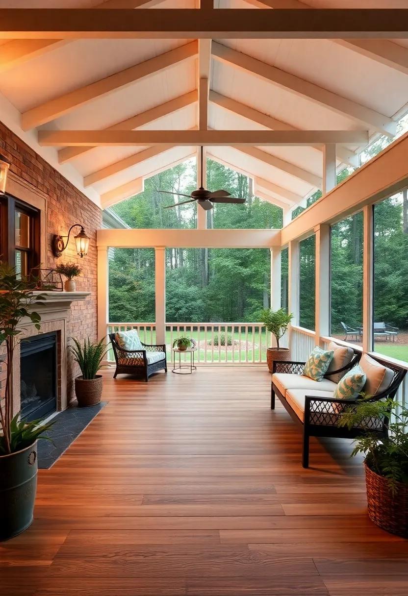Unique Flooring Ideas for Elevating⁣ the ⁣Aesthetic of Screened ​Porches