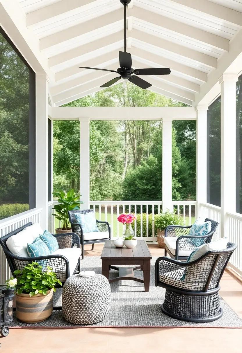 inspiring DIY Decor Projects to Personalize Your Large ​Screened Porch