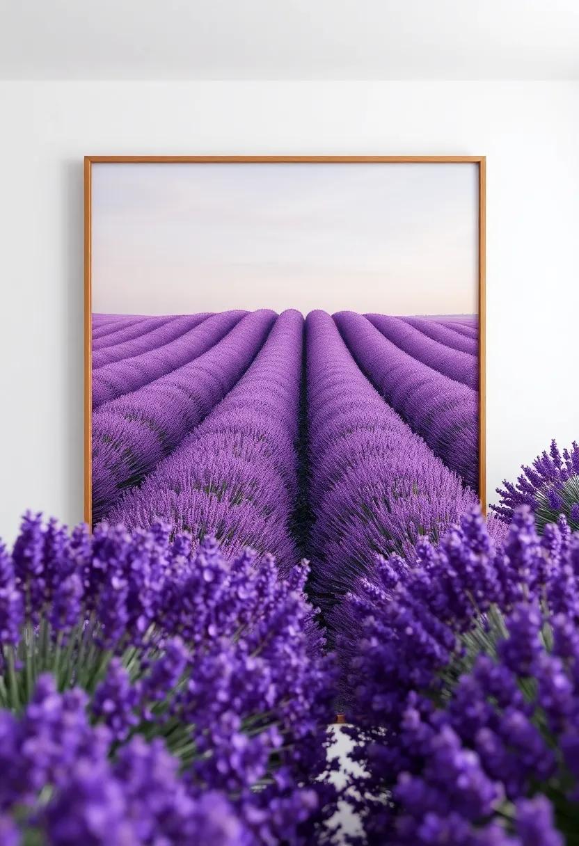 Artful Accents: ‌Frame and display nature-inspired artwork ‍featuring lavender fields‌ to add ⁢personal touches⁣ that resonate with serenity