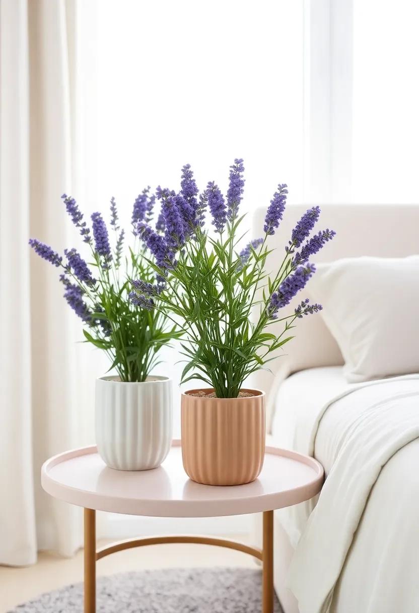 Fresh Blooms: Utilize potted ​lavender plants as décor items,bringing a‌ live element to ⁣the ‌design and enhancing the room’s ⁣scent
