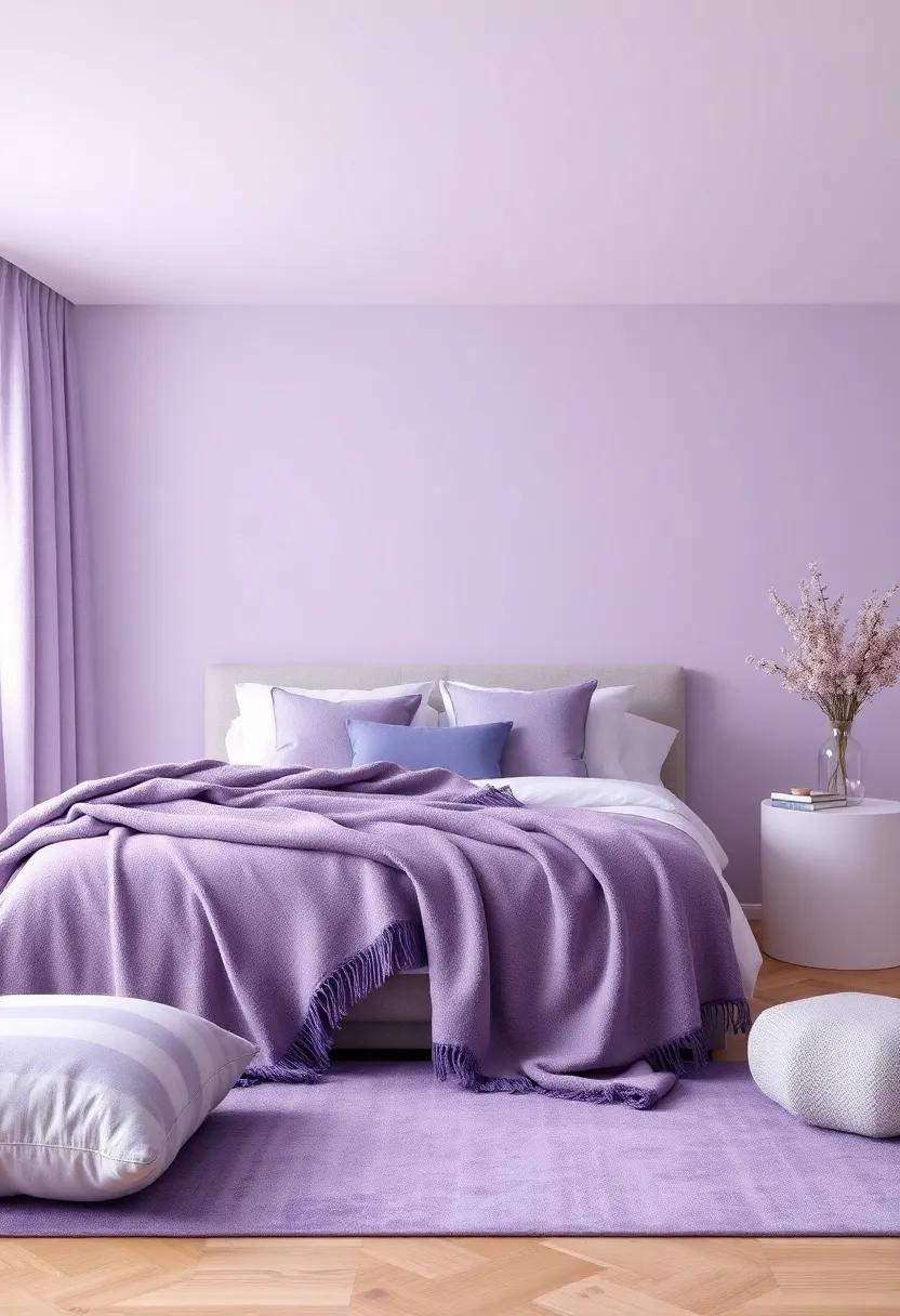 Layered Textiles:‌ Mix and match various ‌lavender⁣ shades and fabrics through throws, ‍cushions, and area rugs for depth and visual interest