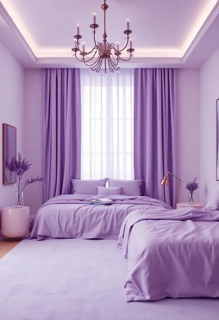 Monochromatic Magic: Go all-in with a range of lavender tones, from pale lilac ⁣to deeper purple, for ‌an ethereal monochrome effect
