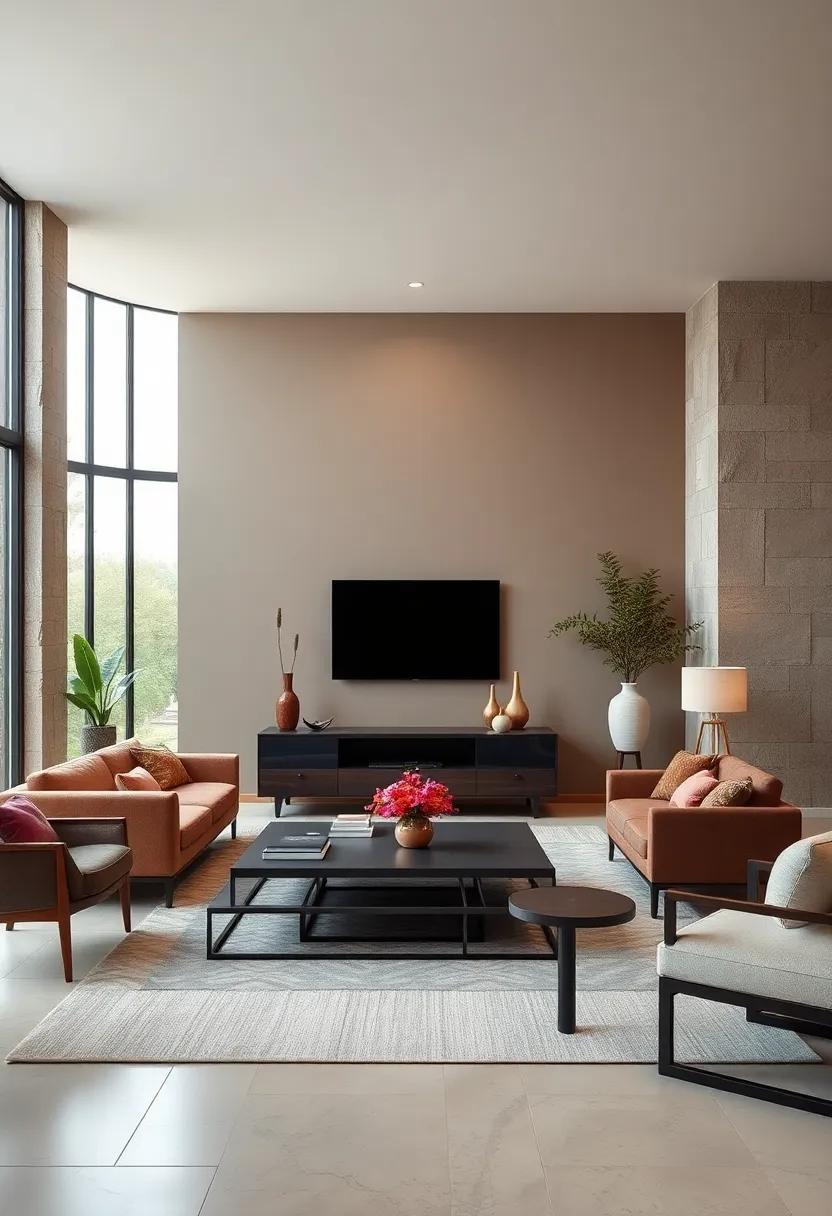 Embracing Serenity With Soft Taupe Walls that invite⁤ Calmness Into Your Living Room