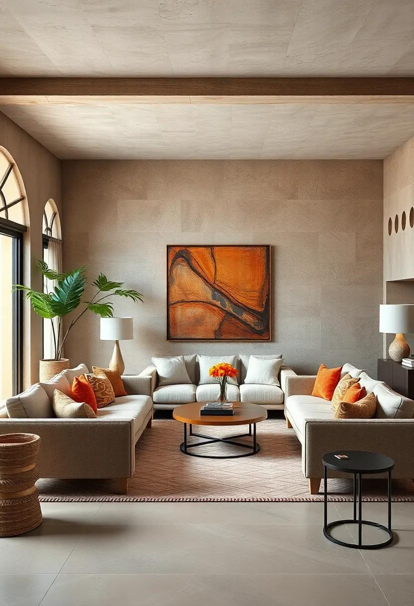 How to Choose Artwork That ⁣Harmonizes‌ with ⁤Earthy Toned Living Room Walls