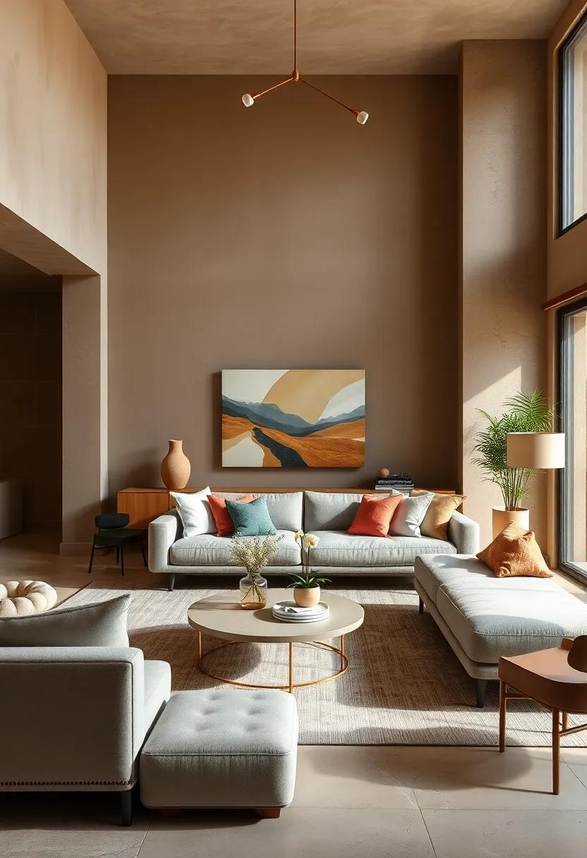 Crafting⁢ a‍ Peaceful Retreat with Minimalist Furniture ⁢Against Soft Earthy Palettes