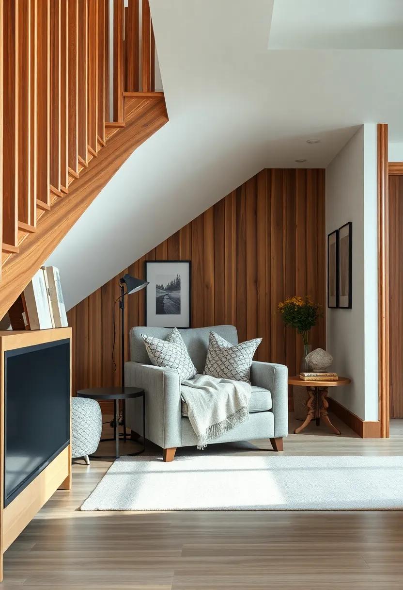 Create a Reading ‍Nook: Add a plush armchair with a soft throw blanket in ⁣the under-stairs ‍area, inviting cozy reading sessions