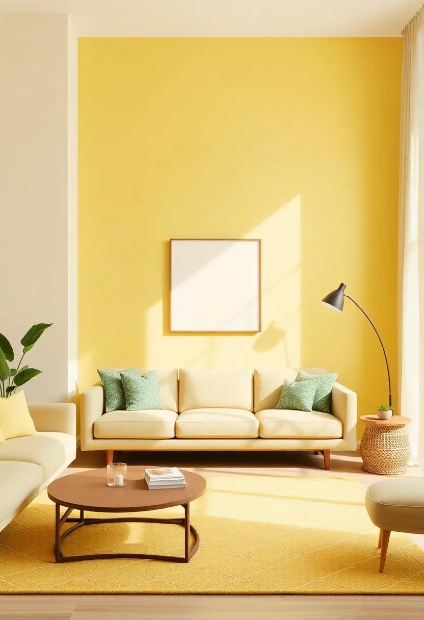 Butter Yellow: A sunny and cheerful choice that complements sage ⁢and olive, uplifting⁢ the ambiance of the room