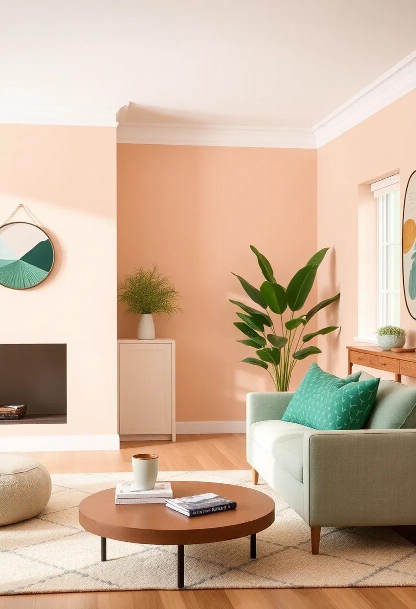 Pale Peach: This ⁢pastel adds warmth without overshadowing green elements, fostering‌ a cozy and inviting atmosphere