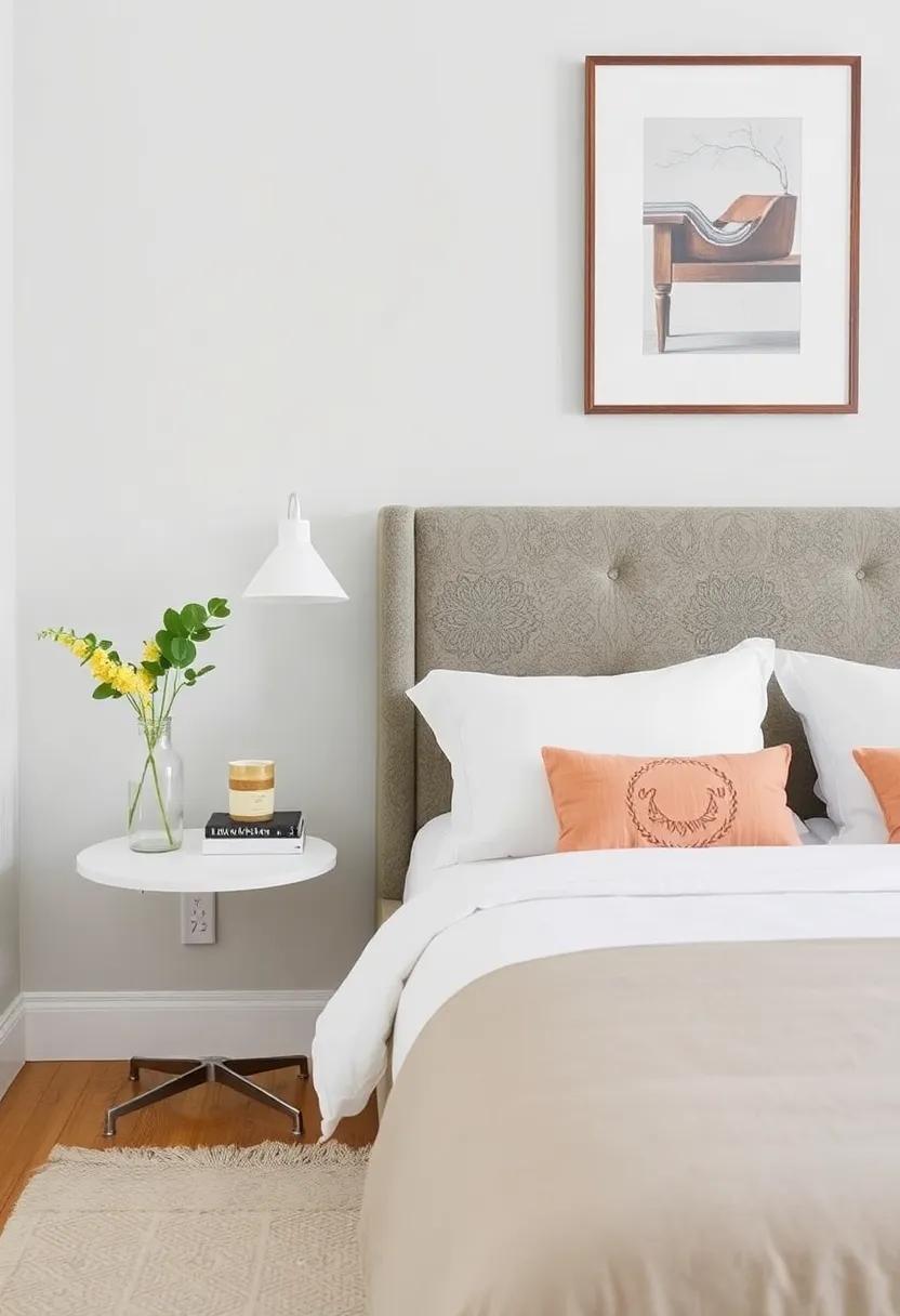 Low Furniture: Choose short or low-profile side tables to maintain an airy ⁣feel‌ and avoid clutter around the bed
