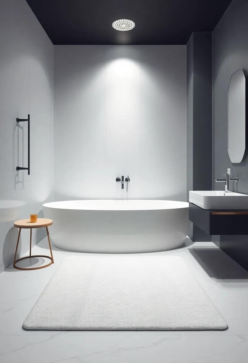 Designer Shower ⁢Mat:​ A stylish mat that provides a safe non-slip surface along with a pop of elegance