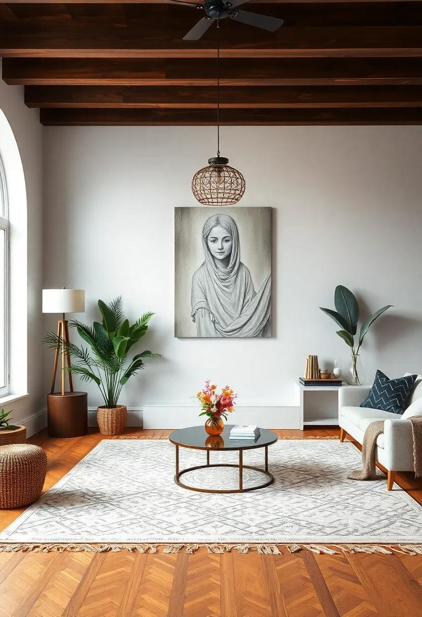 Embracing Minimalism in Decorative Choices for chic Bohemian Style