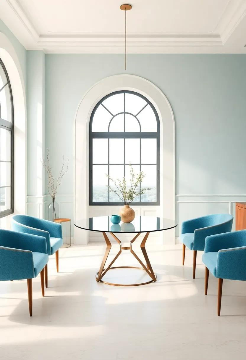 Experience Serenity Through Soothing Shades Of Ocean Blue And cream