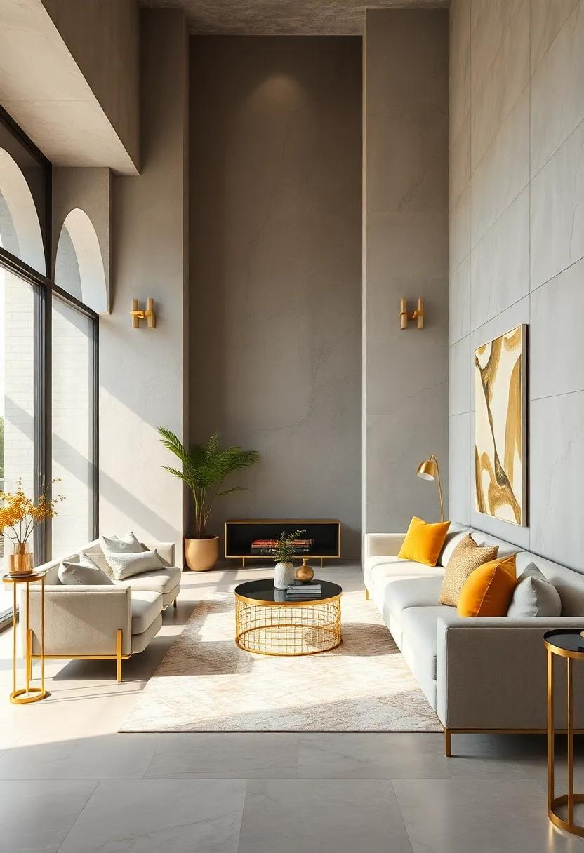 Gold and Glass: Combining Materials for a​ Sophisticated​ Look
