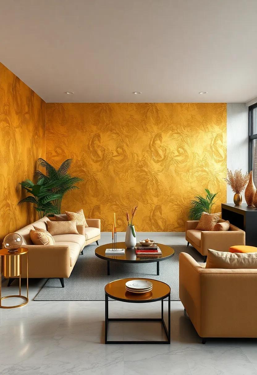 Reflective Surfaces: Gold Foil ‍Wallpaper That Transforms‍ Interiors