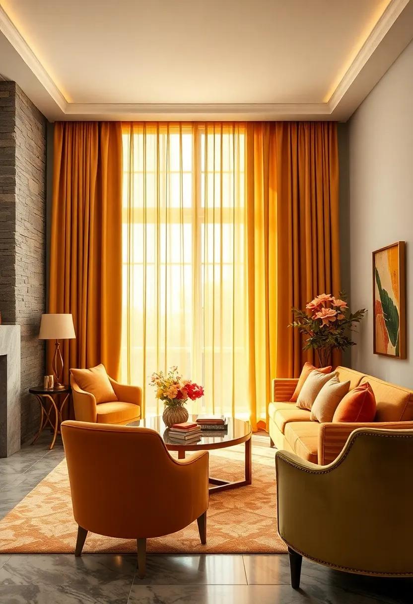 glamourous Drapery: Rich Gold ​Curtains That⁤ Exude ⁢Luxury