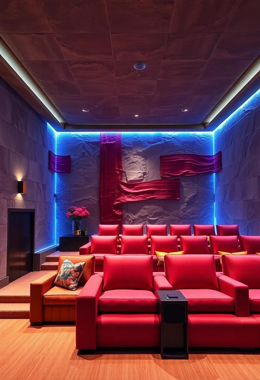 Textile ‌Wonderland: Layers ⁤of rich fabrics create dynamic textures, transforming the theater into an inviting space that​ feels both luxurious and inviting