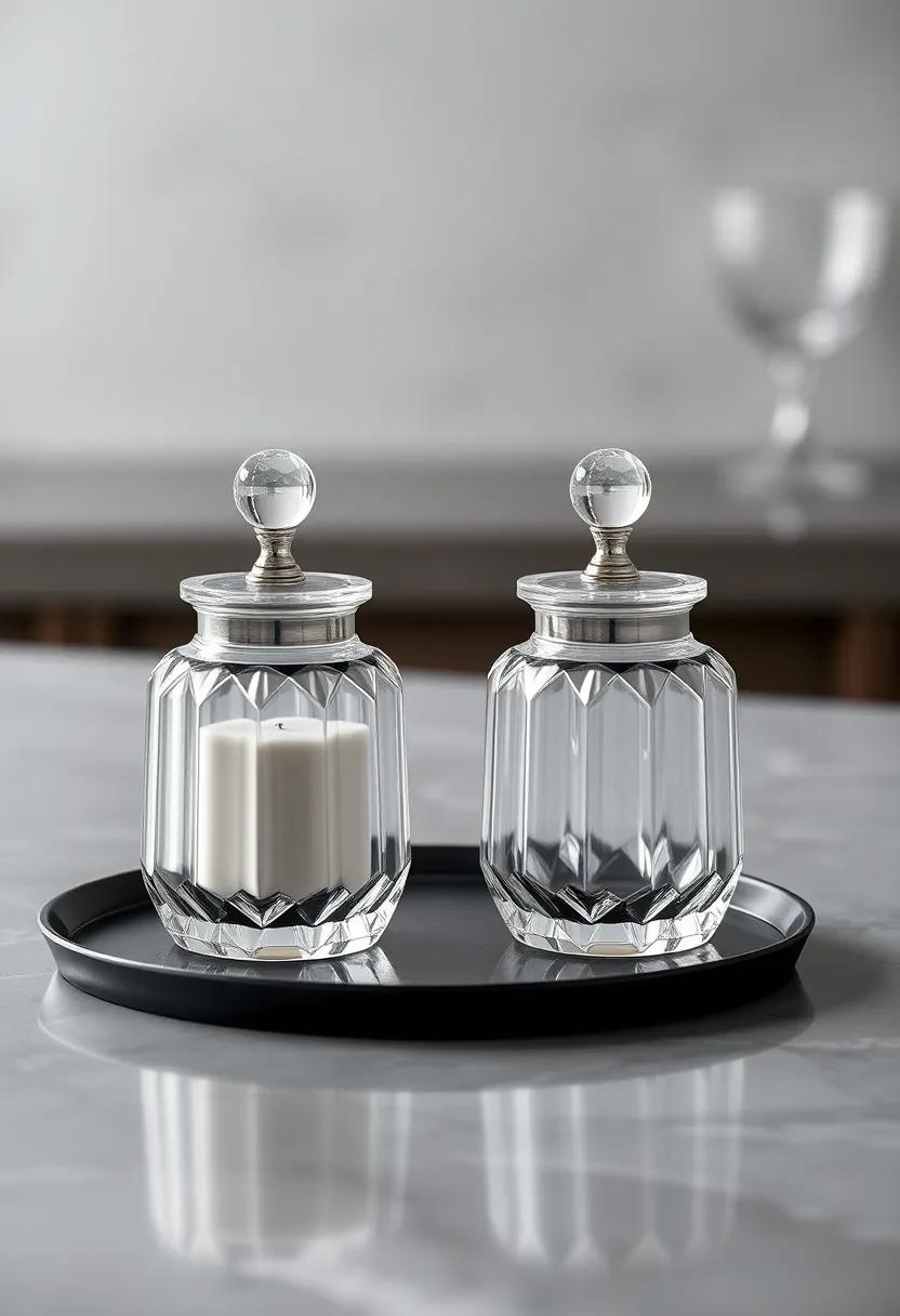 Crystal Salt⁤ and Pepper⁢ Shakers: Add a touch of⁣ sparkle to your‍ dining ⁣table with exquisite crystal salt and pepper shakers that catch ⁤the eye