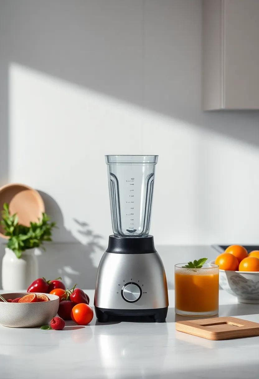 High-End Blender: Invest in a high-performance blender with sleek⁤ aesthetics that makes smoothies and soups effortless ‌and ‍elegant