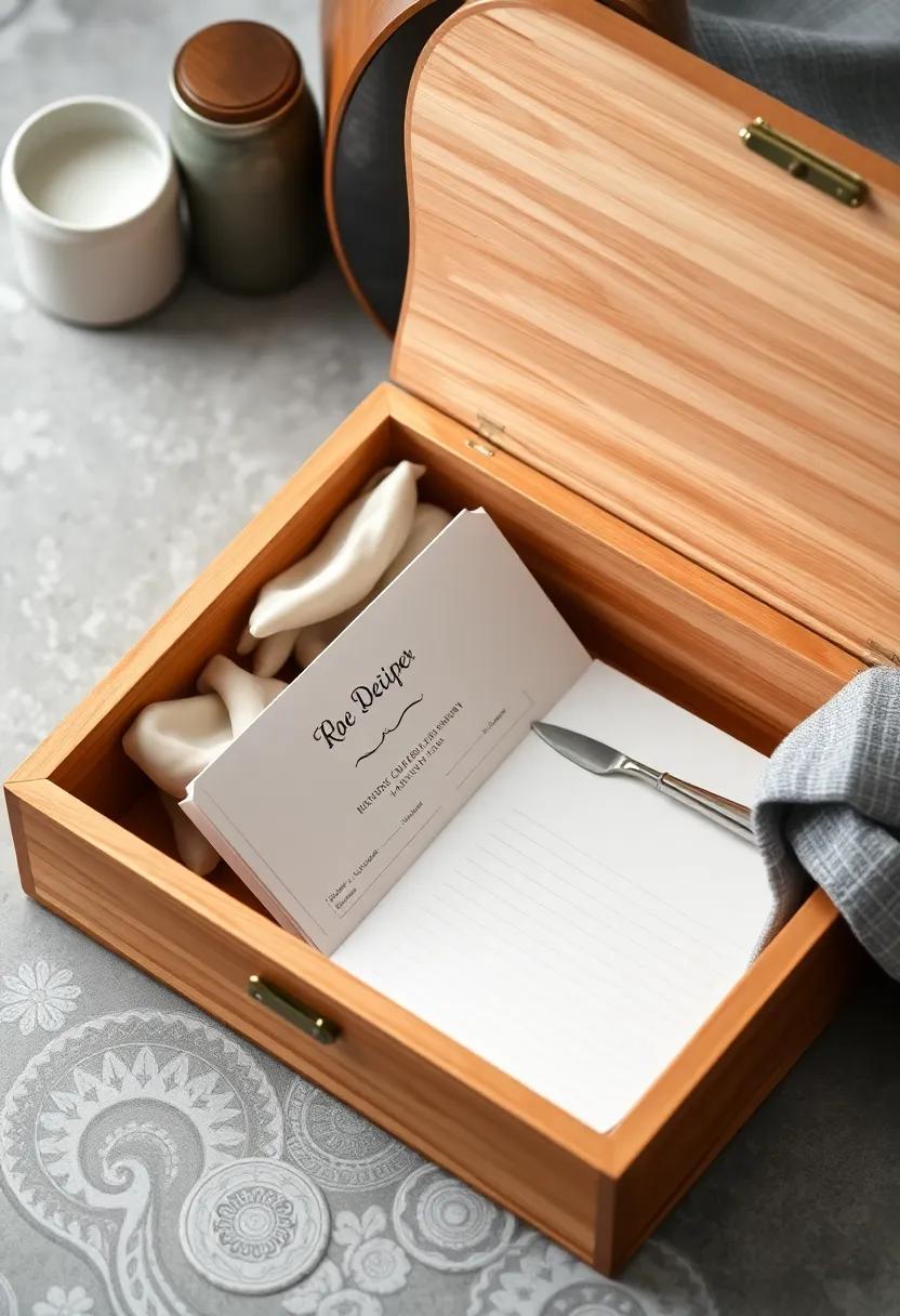Personalized Recipe Box: Store your cherished recipes in a beautifully crafted recipe box that reflects your style and ⁣keeps memories alive