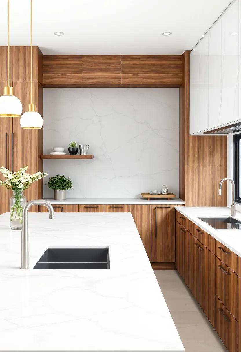 Mix and ⁤Match: Combine marble countertops with wooden elements for a modern ⁢farmhouse vibe ⁢that feels both cozy ⁣and ​upscale
