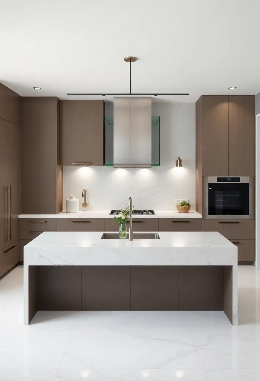 Modern​ Minimalist: Use marble countertops in minimalist designs to let the natural beauty of the stone‌ shine through