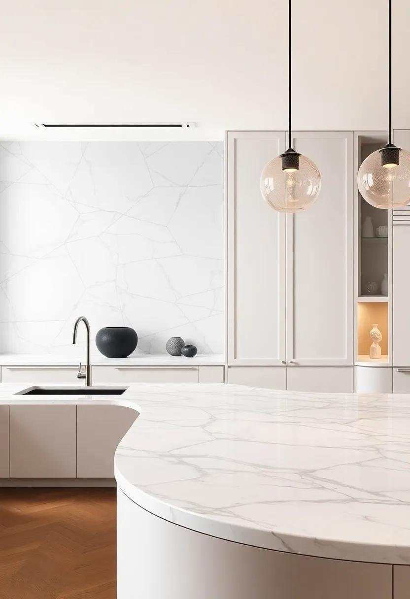 Sculptural Features: ​consider sculptural⁢ elements like rounded breakfast‌ bars carved from marble⁤ for⁤ a ​truly bespoke kitchen⁤ design