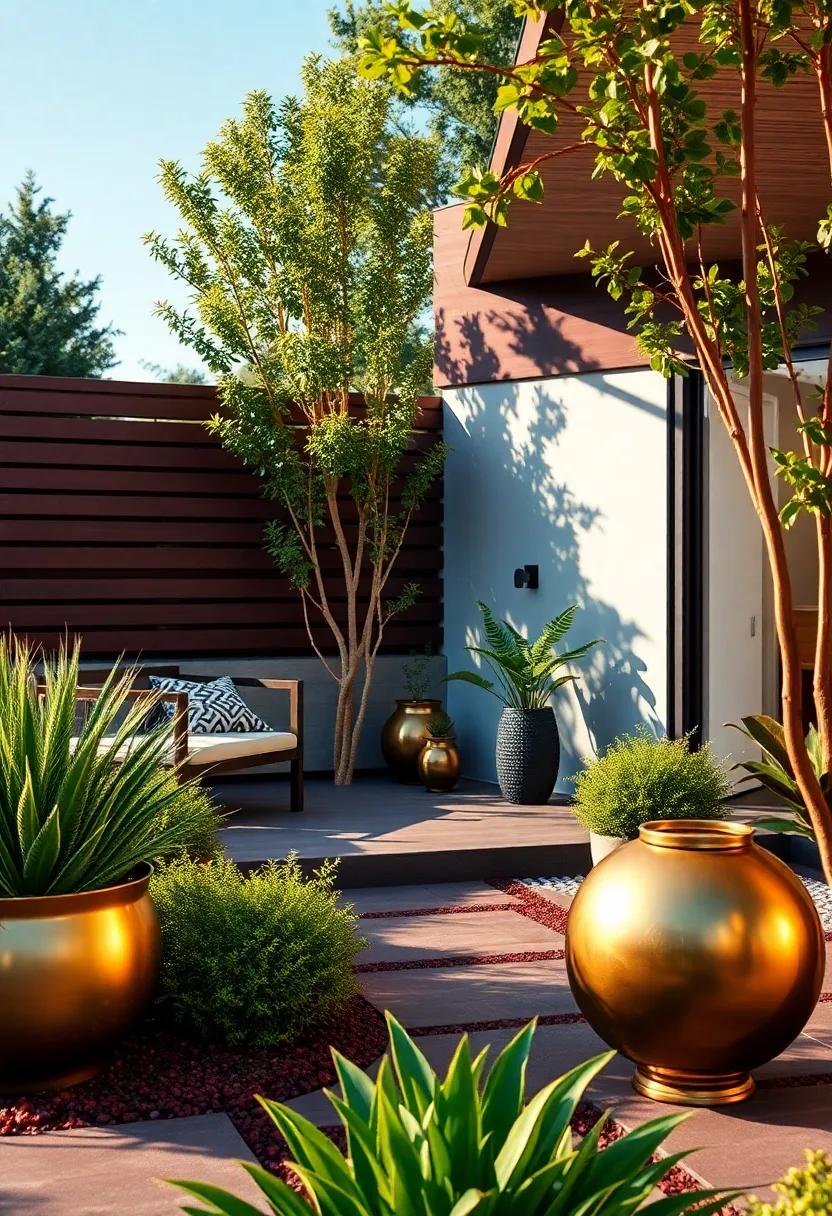 Deep Burgundy Landscaping: Enhancing Outdoor Beauty with Rich Huess and Textures