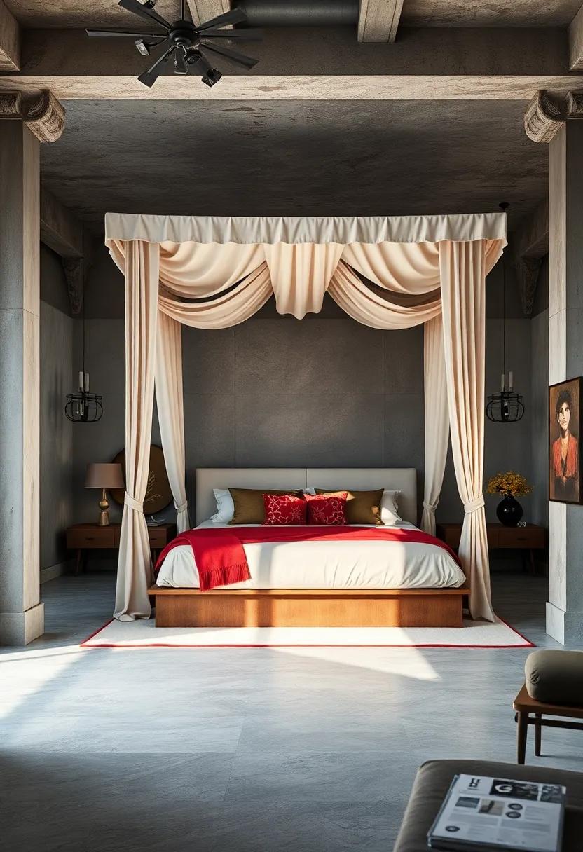 Crafting a Dreamy Canopy Bed with luxurious Fabrics