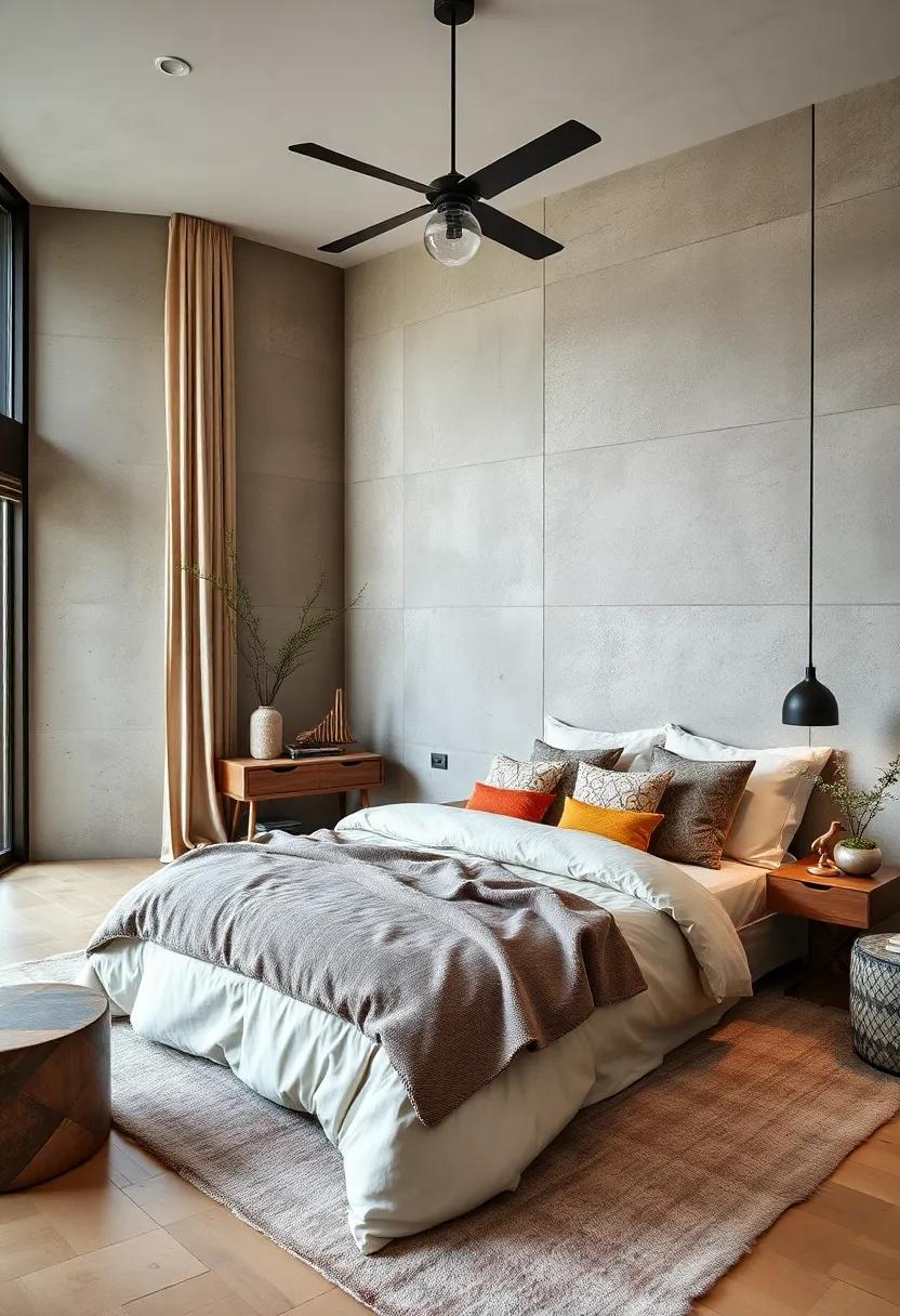 Incorporating an Array of Textures for a cozy ​Bedroom Retreat