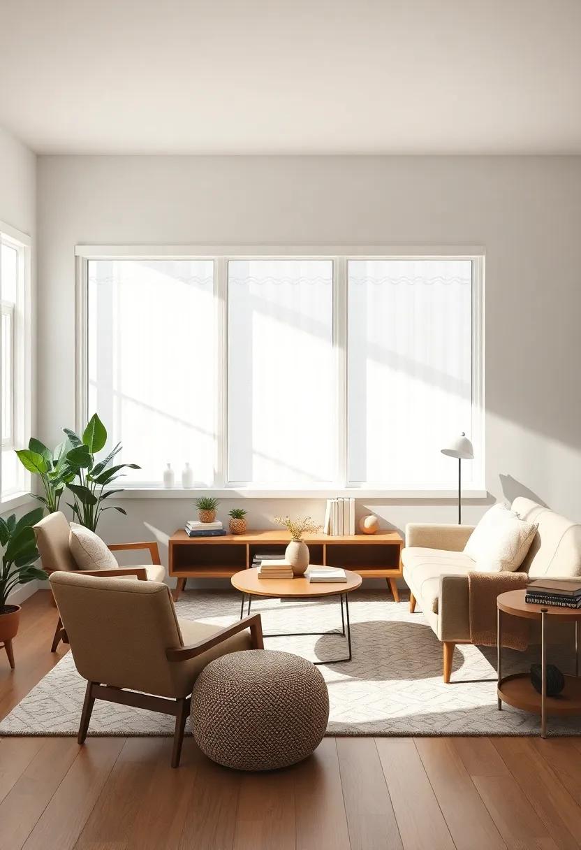 Creating a Cozy Reading ⁣Nook in a Mid-Century Living Room Setting
