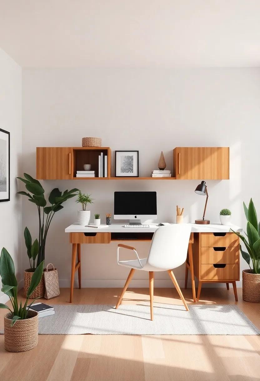 Functional Minimalism: Take a look at a home office‍ that embodies ⁤functional ‌design, with smart arrangements, clutter-free surfaces, and simple yet effective storage ⁣solutions