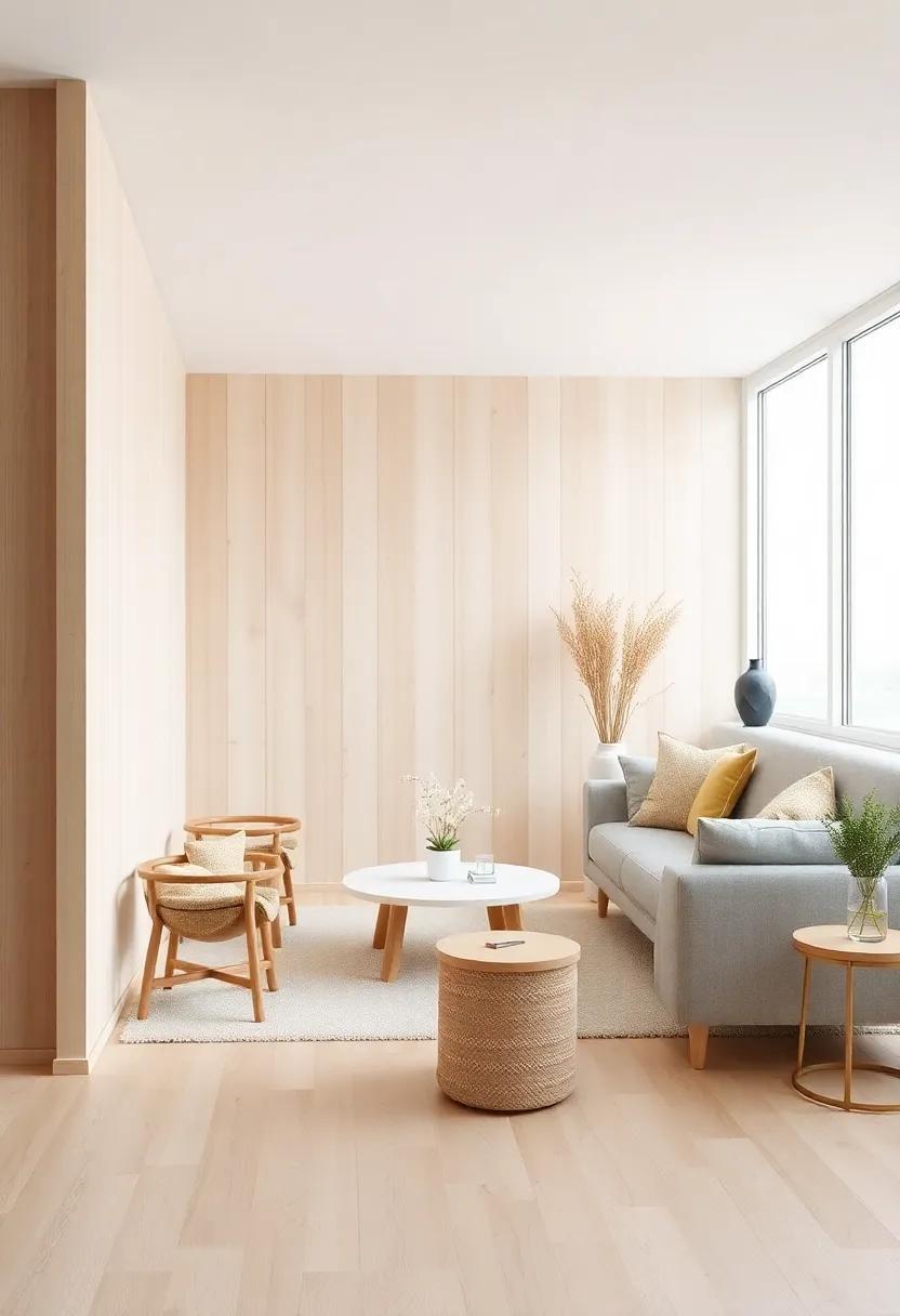 Creating Harmonious Spaces with light Wood Elements